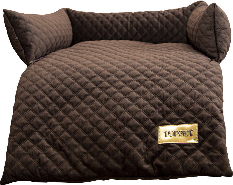 Sofá Luppet Cama Matelassê Marrom - Tam. Único