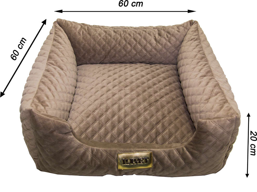 Cama Quadrada Luppet Matelassê Caramelo - Tam. G