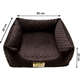 Cama Quadrada Luppet Matelassê Marrom - Tam. G