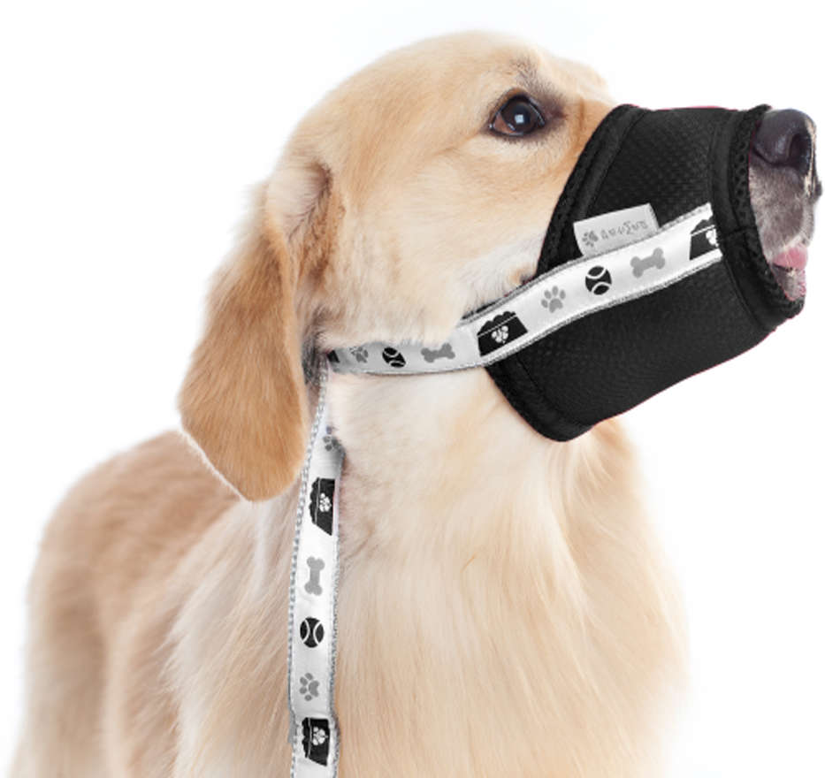 Focinheira Conforto Pet Med Preta para Cães - Tam. 07