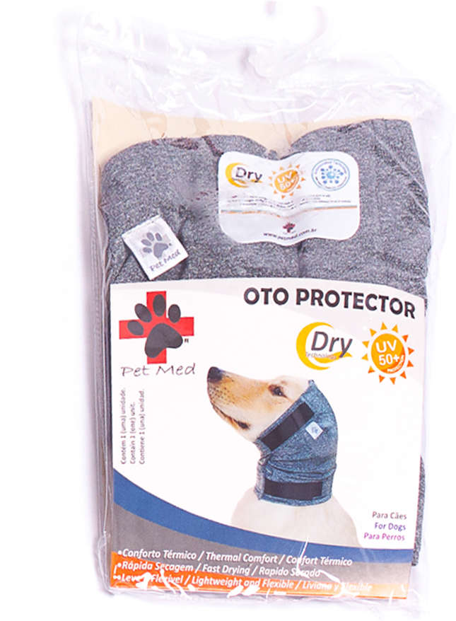 Protetor de Orelhas Plus Pet Med Color para Cães - Tam. 01
