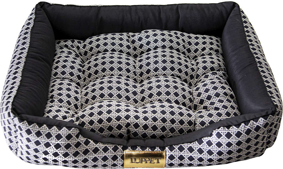 Cama Retangular Luppet Preta Vime - Tam. M