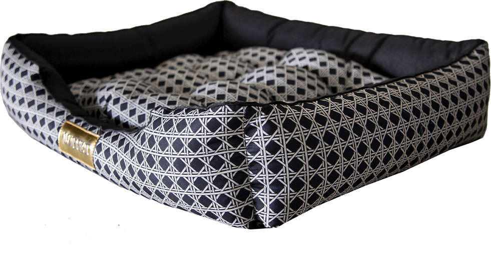 Cama Retangular Luppet Preta Vime - Tam. M