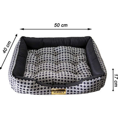 Cama Ratangular Luppet Preta Vime - Tam. M