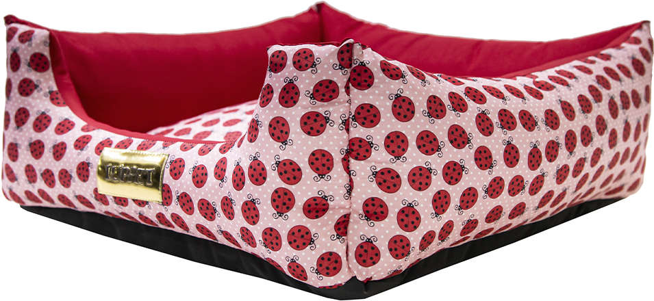 Cama Retangular Luppet Joaninha Vermelha - Tam. GG