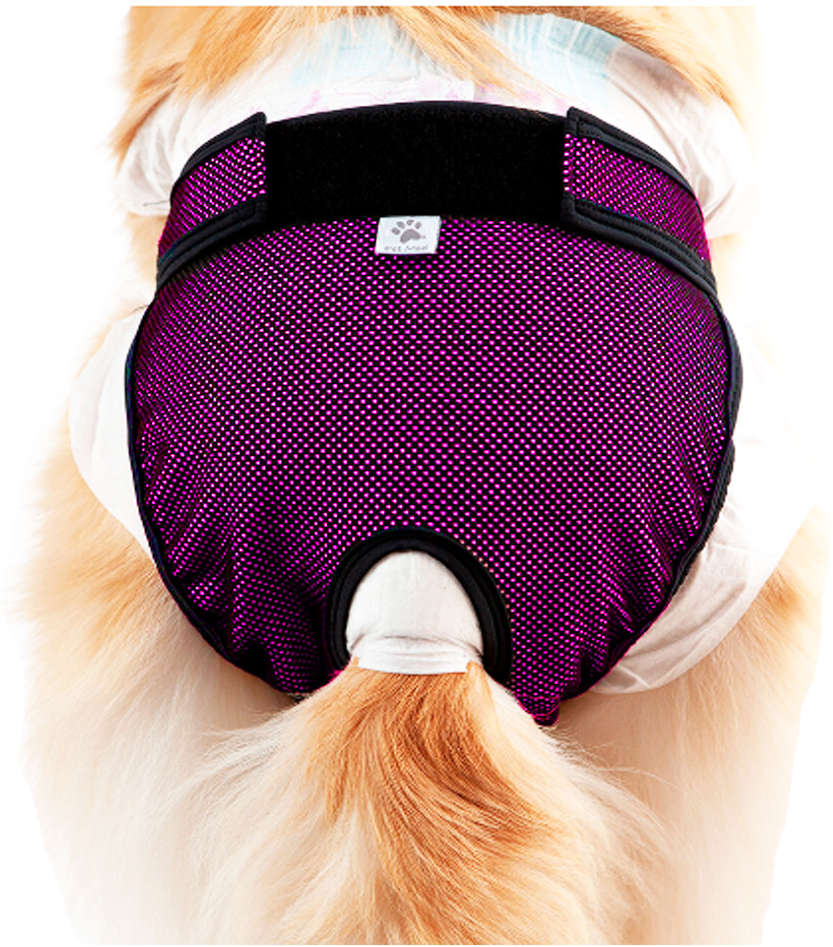 Protetor Higiênico Pet Med para Fraldas & Cio Rosa para Cães - Tam. 00