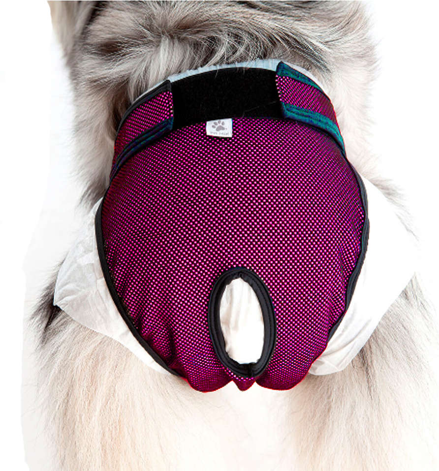 Protetor Higiênico Pet Med para Fraldas & Cio Rosa para Cães - Tam. 00