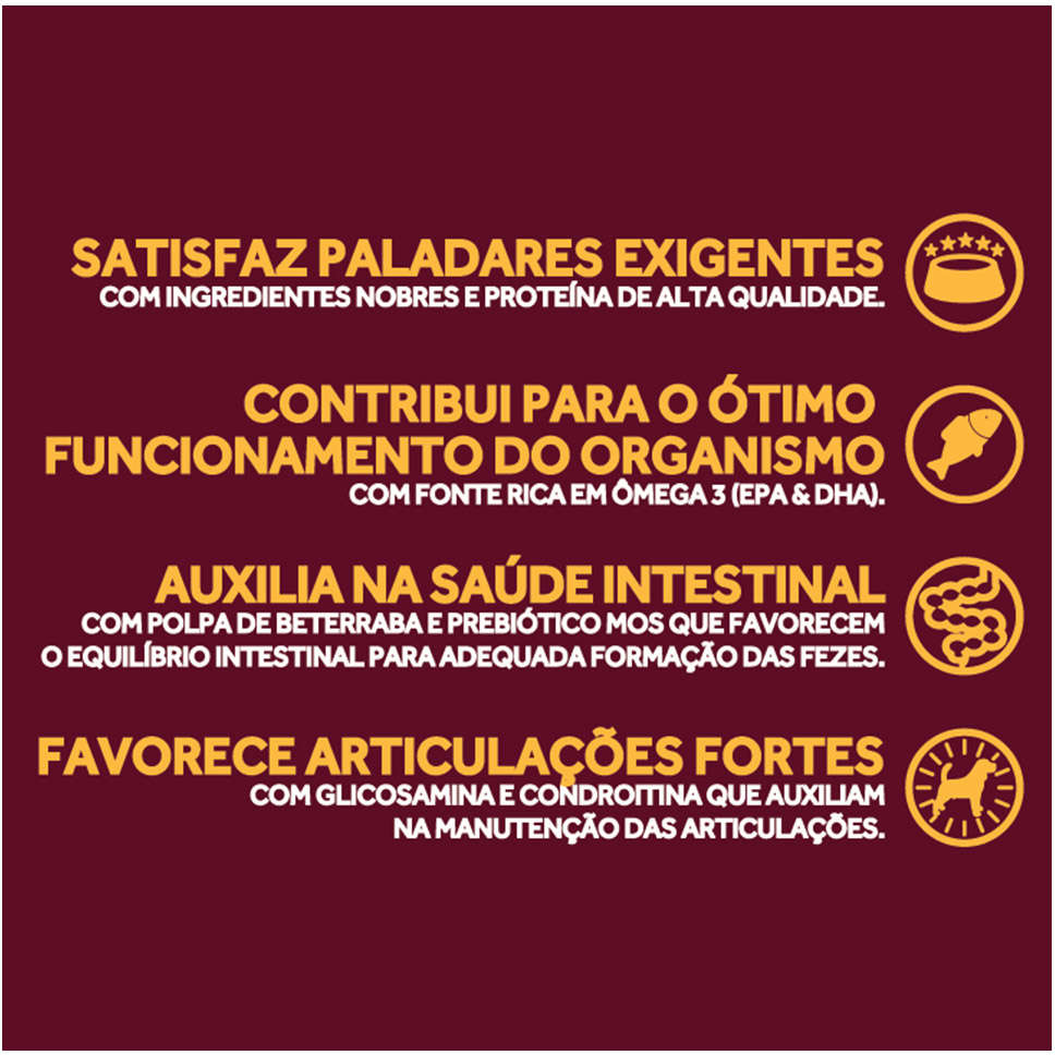 Ração Seca GranPlus Gourmet Ovelha & Arroz para Cães Adultos Raças Médias e Grandes - 15Kg
