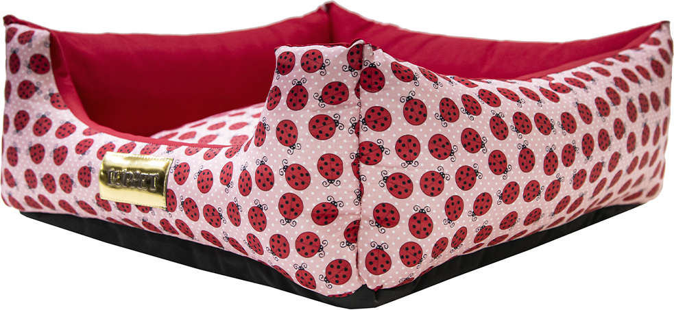Cama Quadrada Luppet Joaninha Vermelha - Tam. M