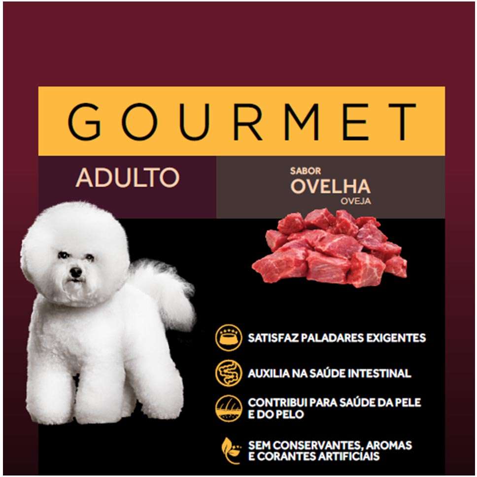 Ração Úmida GranPlus Gourmet Sachê Ovelha para Cães Adultos - 100 g