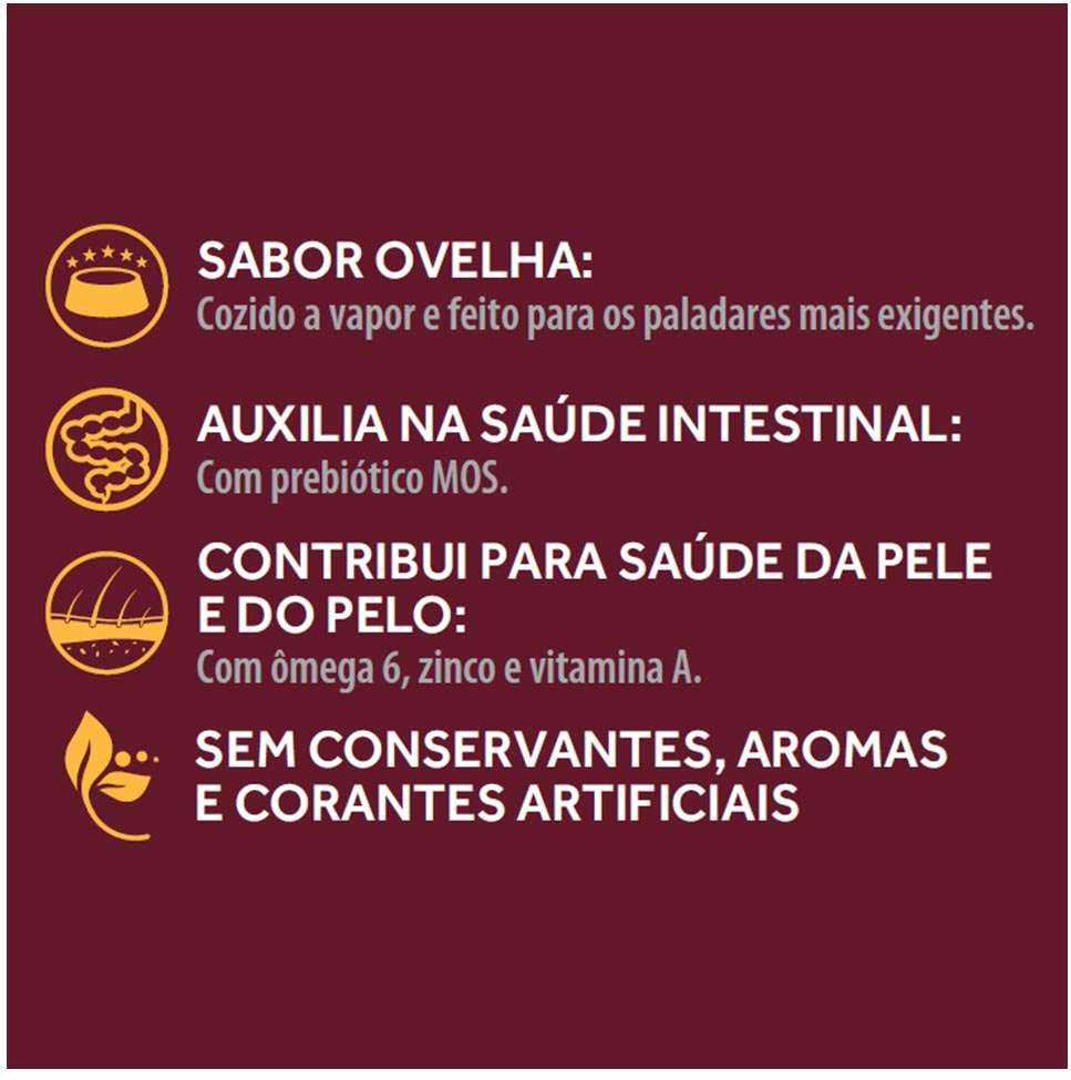 Ração Úmida GranPlus Gourmet Sachê Ovelha para Cães Adultos - 100 g