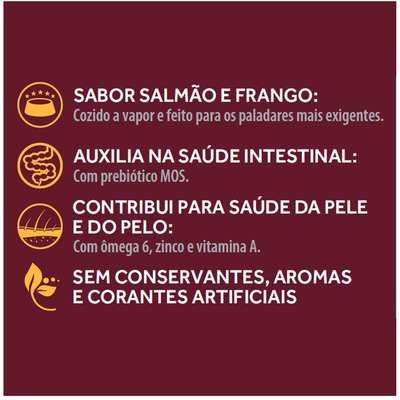 Ração Úmida Affinity GranPlus Gourmet Sachê Salmão & Frango para Cães Adultos
