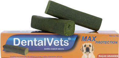 Tablete Mastigável Nutrasyn DentalVets Max Protection Sabor Menta para Cães Raças Grandes - 100 g