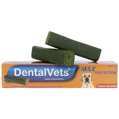 Tablete Mastigável para Limpeza de Tártaro DentalVets Max Protection Sabor Menta para Raças Grandes