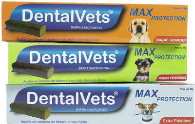 Tablete Mastigável Nutrasyn DentalVets Max Protection Sabor Menta para Cães Raças Grandes - 100 g