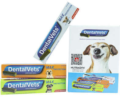 Tablete Mastigável Nutrasyn DentalVets Max Protection Sabor Menta para Cães Raças Grandes - 100 g