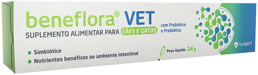 Suplemento Alimentar Avert Beneflora VET para Cães e Gatos - 14 g