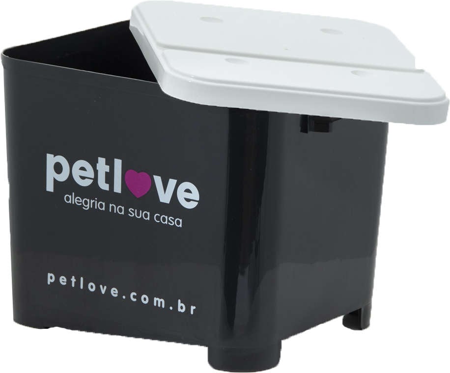 Porta-Ração Petlove Preto - 15Kg