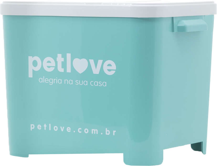 Porta Ração Petlove Verde Tiffany - 15Kg
