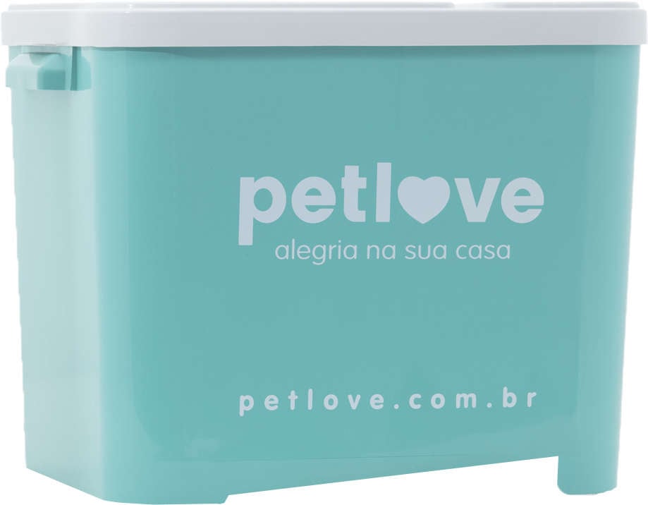 Porta Ração Petlove Verde Tiffany - 15Kg