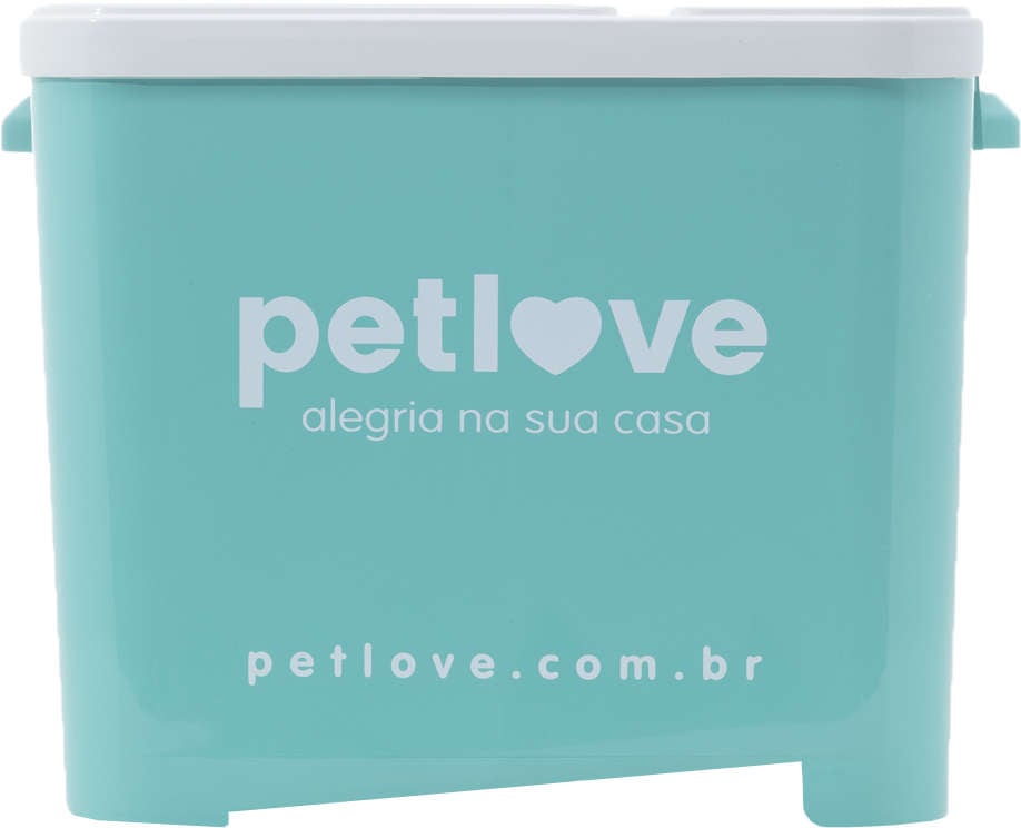 Porta Ração Petlove Verde Tiffany - 15Kg