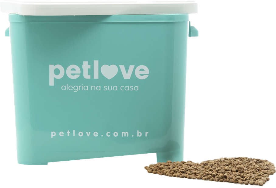 Porta Ração Petlove Verde Tiffany - 15Kg