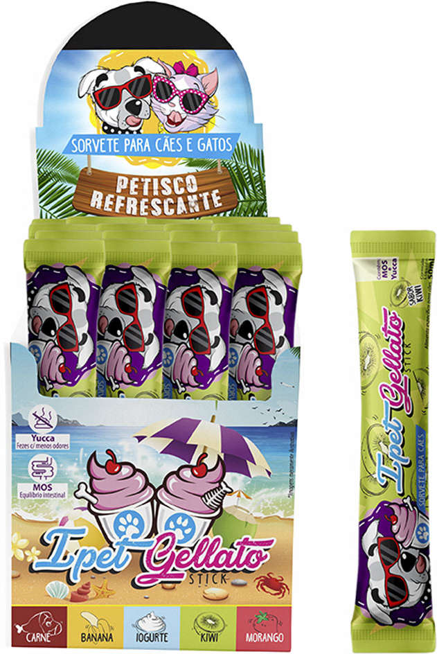 Sorvete Ipet para Cães Sabor Kiwi - 30g