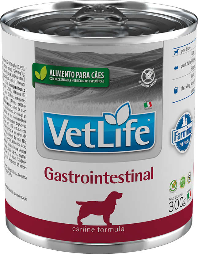 Ração Úmida Farmina Vet Life Gastrointestinal para Cães - 300 g