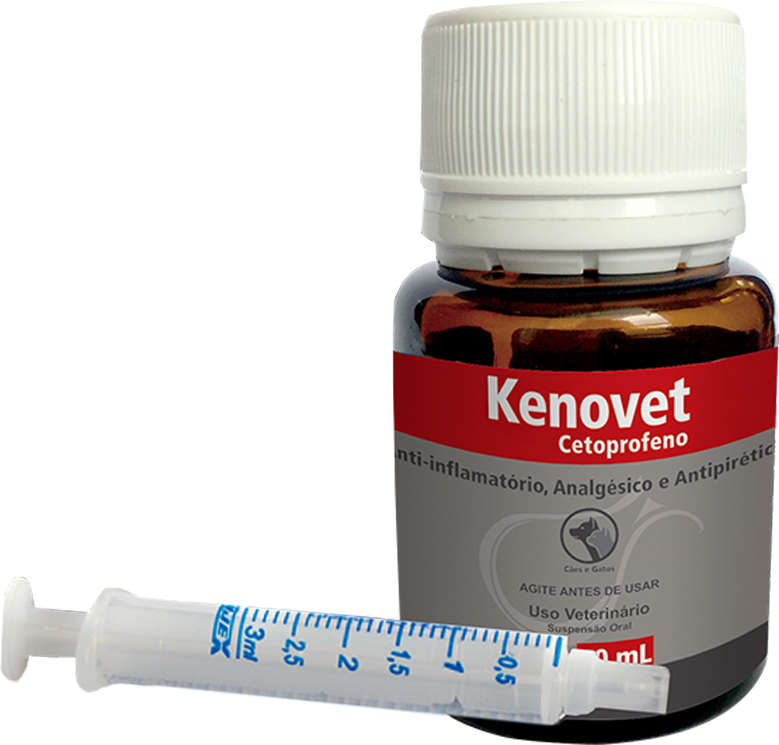 Anti-Inflamatório Syntec Kenovet Cetoprofeno para Cães e Gatos - 20 mL