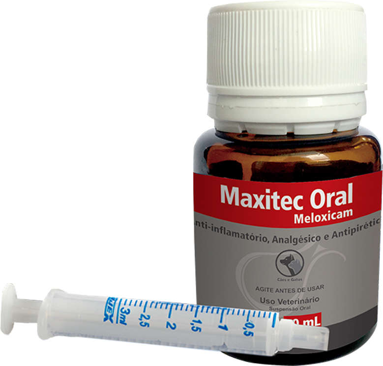 Anti-Inflamatório Syntec Maxitec Oral Meloxicam para Cães e Gatos - 20 mL