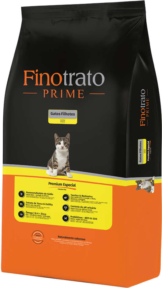 Ração Seca Finotrato Prime Premium Especial para Gatos Filhotes - 1Kg