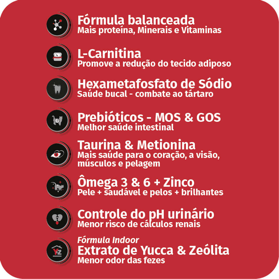 Ração Seca Finotrato Prime Premium Especial para Gatos Castrados - 3Kg