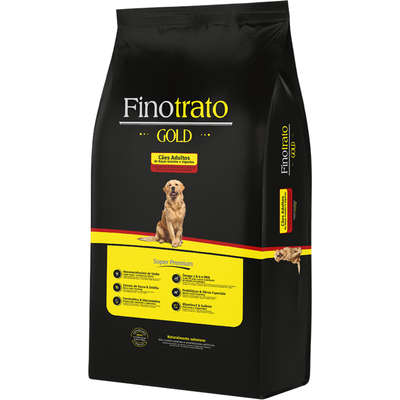Ração Seca Finotrato Gold Super Premium para Cães Adultos Raças Grandes e Gigantes