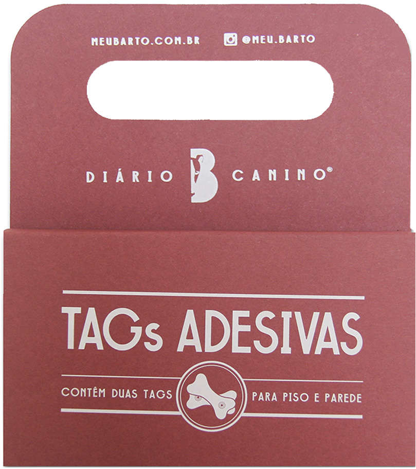 Tags Adesivas Meu Bartô Piso e Parede para Diários - 2 Tags