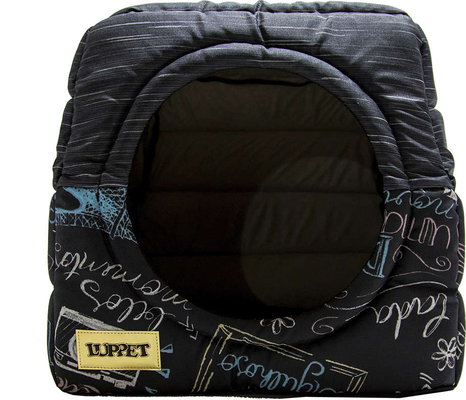Cama Luppet Conforto Iglu 2 em 1 Super Luxo Impermeável Preta - Tam. G