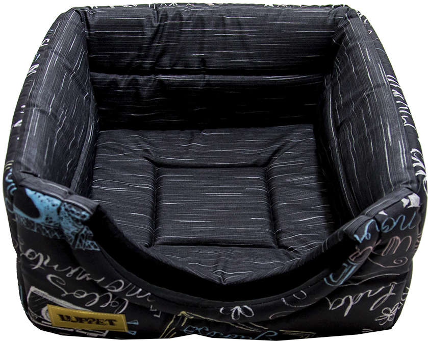 Cama Luppet Conforto Iglu 2 em 1 Super Luxo Impermeável Preta - Tam. G