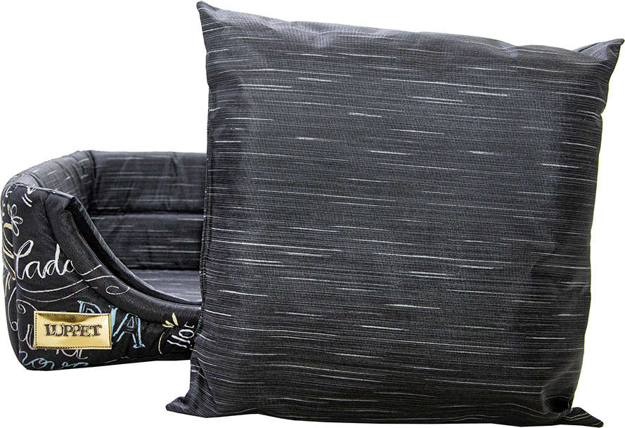 Cama Luppet Conforto Iglu 2 em 1 Super Luxo Impermeável Preta - Tam. G