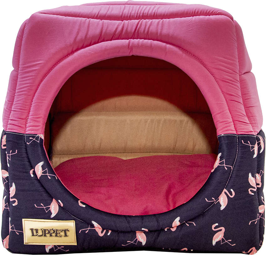 Cama Luppet Conforto Iglu 2 em 1 Flamingo - Tam. G
