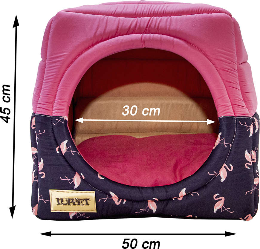Cama Luppet Conforto Iglu 2 em 1 Flamingo - Tam. G