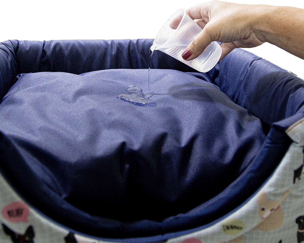 Cama Luppet Iglu Marinho Acquablock com Estampa Cachorrinho - Tam. G