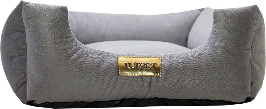Cama Luppet Quadrada Luxo Cinza - Tam. G