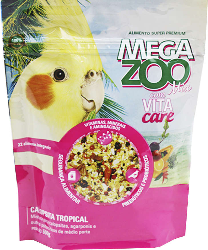 Ração Megazoo Mix para Calopsita Tropical - 500 g