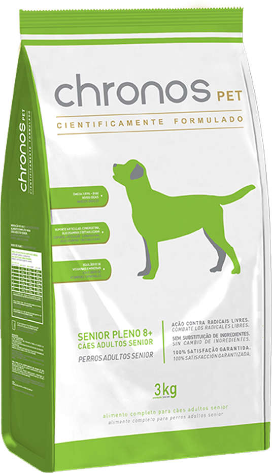 Ração Chronos Pet para Cães Senior Pleno 8+ - 3Kg