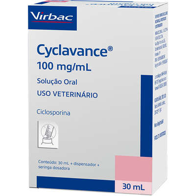 Cyclavance Virbac 100 mg/mL para Cães