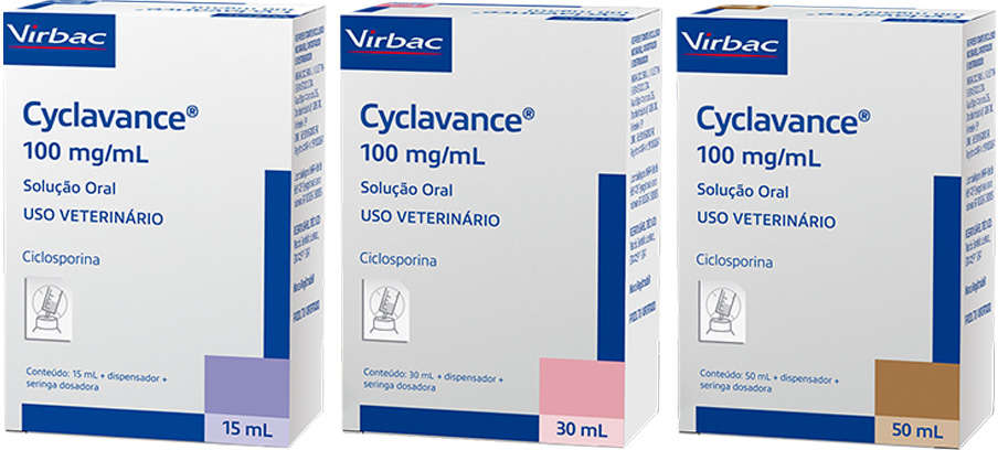 Cyclavance Virbac 100 mg/mL para Cães - 15 mL