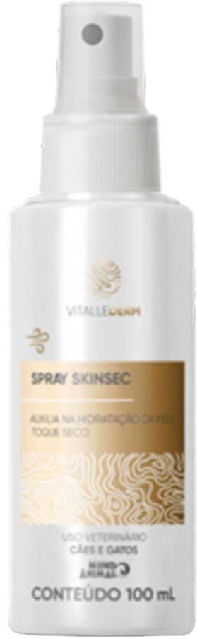 Spray Mundo Animal Vitallerderm Skinsec para Cães e Gatos - 100 mL