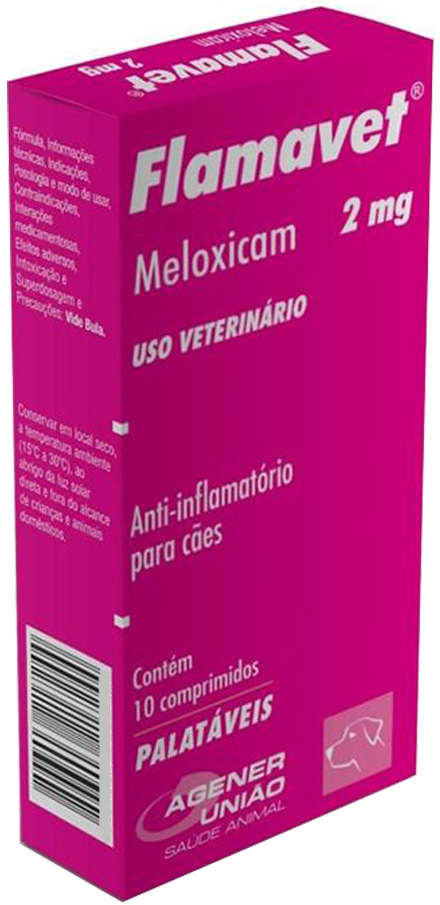Anti-Inflamatório Agener União Flamavet para Cães - 2 mg