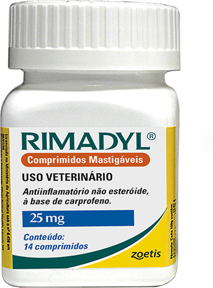 Anti-Inflamatório Zoetis Rimadyl de 14 Comprimidos - 25 mg