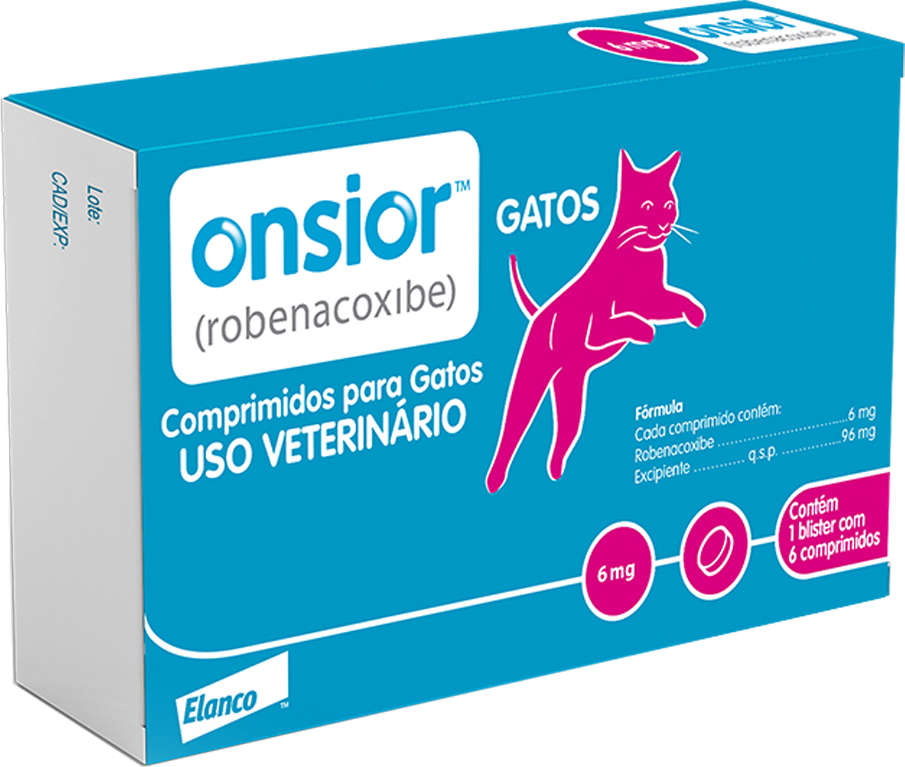 Anti-Inflamatório Elanco Onsior para Gatos acima de 2,5Kg - 6 mg