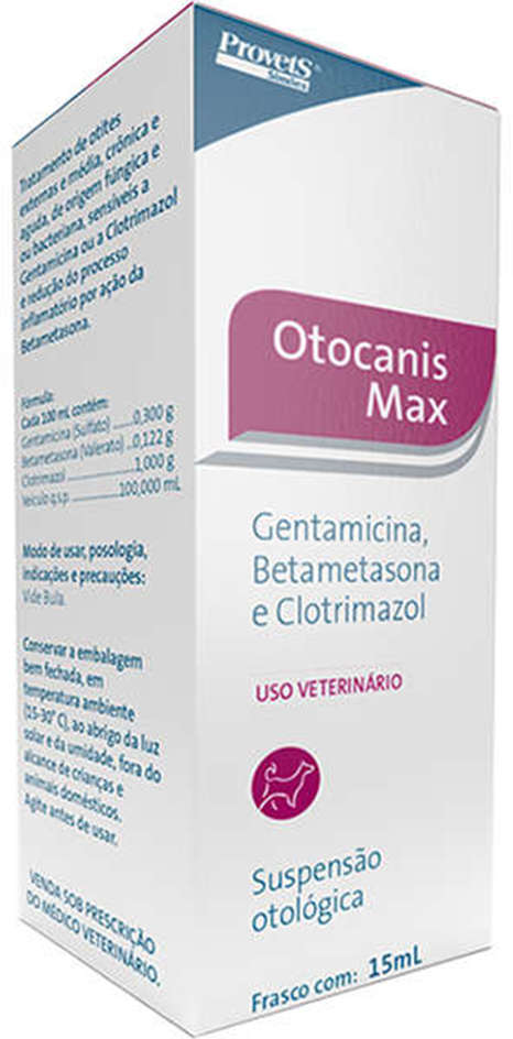 Solução Otológica Provets Otocanis Max - 15 mL